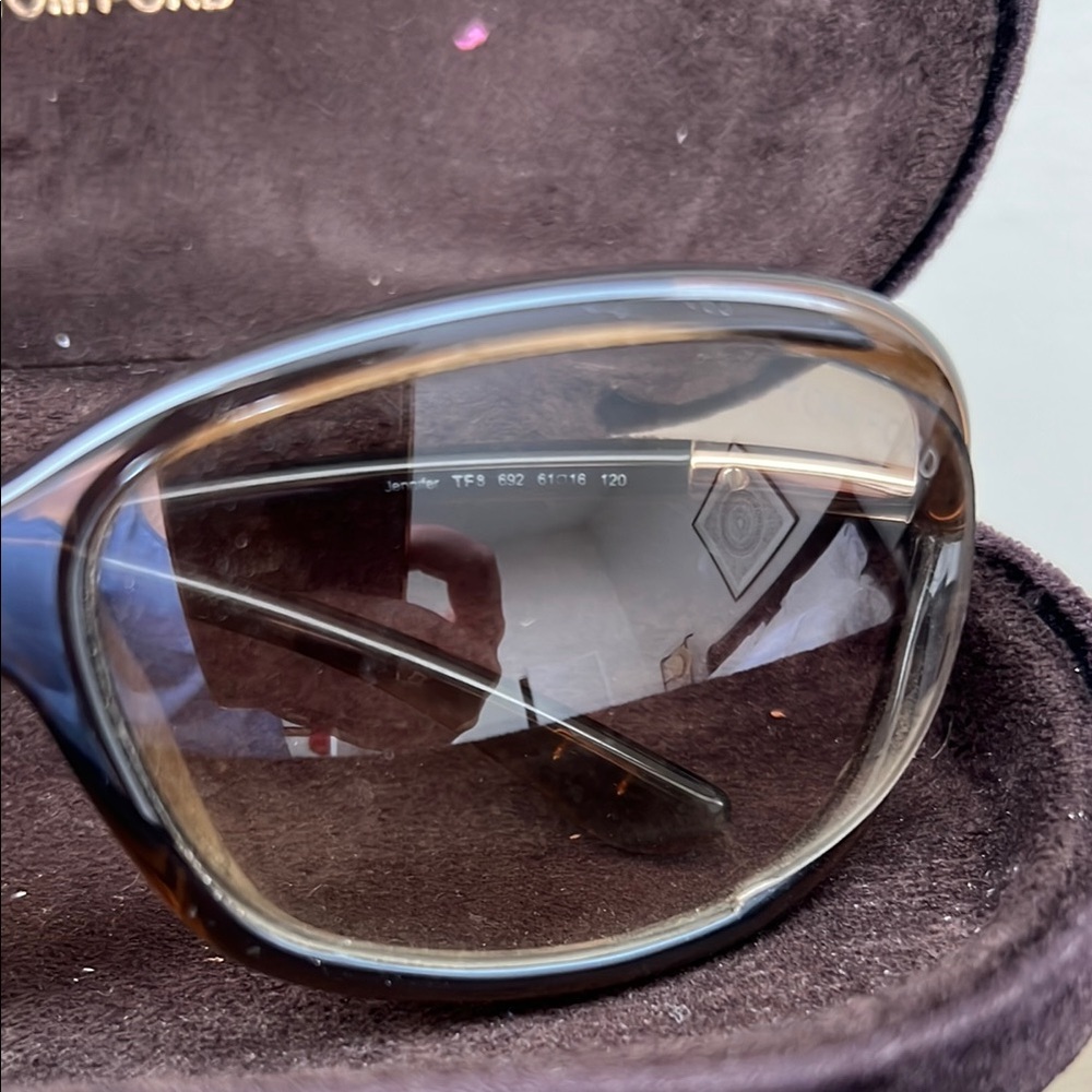 TOM FORD 😎 Raquel Brown Gradient Sunglasses - Picture 13 of 14